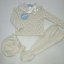 Conjunto polainas hilo bolero calado y encaje